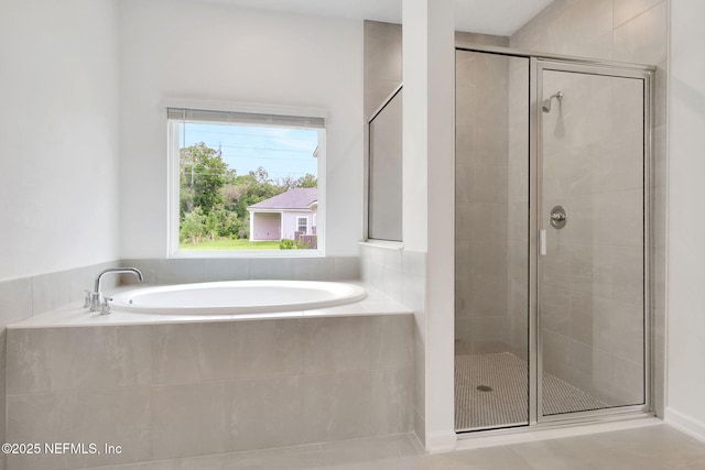 37 Bird Watch Ct, Saint Augustine, FL 32092 - bathroom featuring a shower stall and a bath