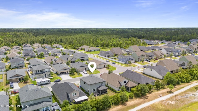 513 Sandstone Dr, Saint Augustine, FL 32086 - birds eye view of property featuring a residential view and a view of trees