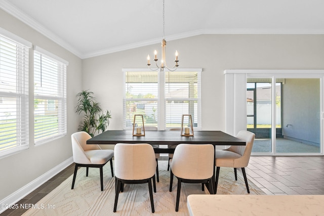 79 Dovetail Cir, Saint Augustine, FL 32095 - dining area featuring a notable chandelier and plenty of natural light
