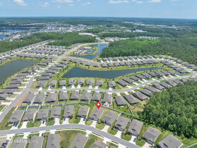 79 Dovetail Cir, Saint Augustine, FL 32095 - bird's eye view with a residential view and a water view