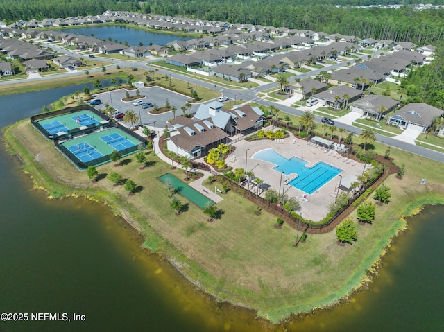 79 Dovetail Cir, Saint Augustine, FL 32095 - birds eye view of property with a water view