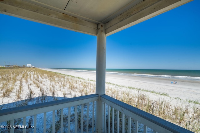 water view with a beach view