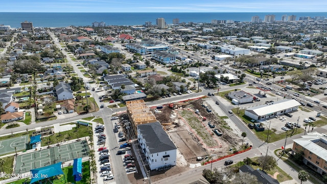 1066 2nd Ave N, Jacksonville Beach, FL 32250 - bird's eye view featuring a view of city and a water view