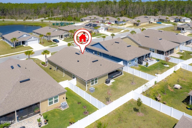 53 Dovetail Cir, Saint Augustine, FL 32095 - aerial view with a residential view, a view of trees, and a water view