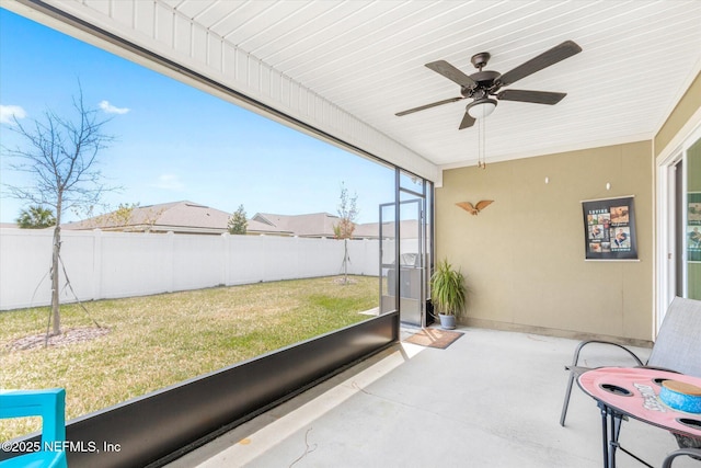 53 Dovetail Cir, Saint Augustine, FL 32095 - sunroom / solarium with a ceiling fan