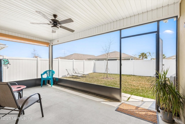 53 Dovetail Cir, Saint Augustine, FL 32095 - sunroom / solarium with a ceiling fan