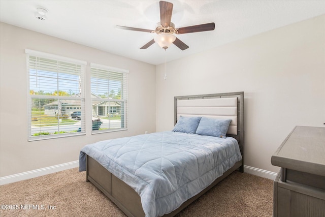 53 Dovetail Cir, Saint Augustine, FL 32095 - bedroom featuring baseboards, a ceiling fan, and carpet