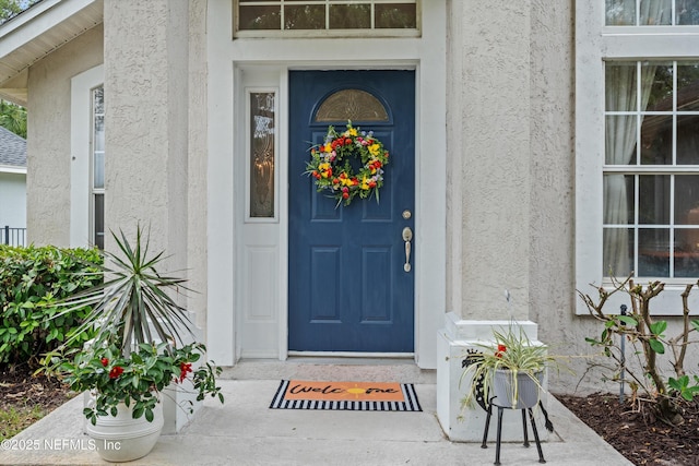 1105 Pine Mill Ln, Ponte Vedra Beach, FL 32082 - property entrance with stucco siding