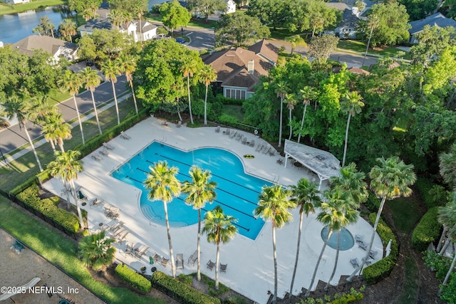 1105 Pine Mill Ln, Ponte Vedra Beach, FL 32082 - aerial view of a pool area