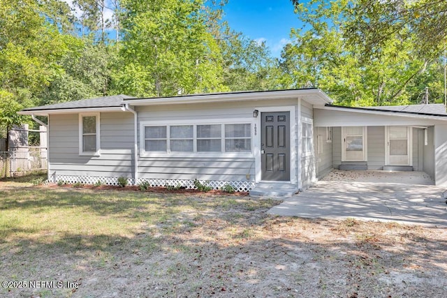1059 Little Ruth Rd, Green Cove Springs, FL 32043 - single story home with entry steps, fence, and a front yard