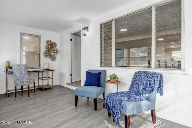 1059 Little Ruth Rd, Green Cove Springs, FL 32043 - sitting room featuring baseboards and wood finished floors
