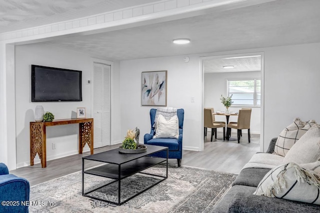 1059 Little Ruth Rd, Green Cove Springs, FL 32043 - living room with baseboards and wood finished floors