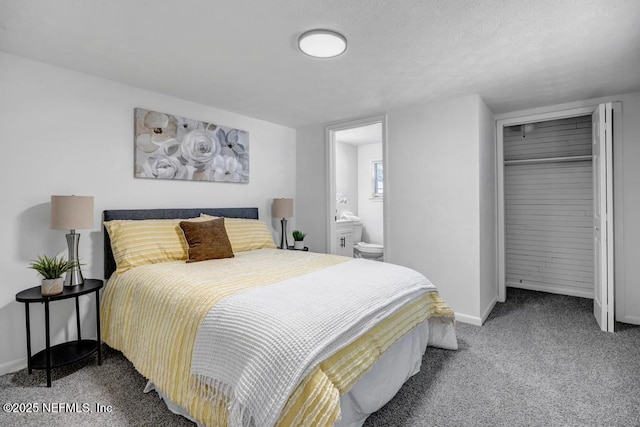 1059 Little Ruth Rd, Green Cove Springs, FL 32043 - bedroom featuring baseboards, ensuite bathroom, carpet, and a closet