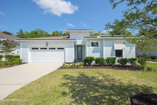 244 Ladyslipper Dr, Saint Johns, FL 32259 - view of front facade with a garage, concrete driveway, and a front lawn