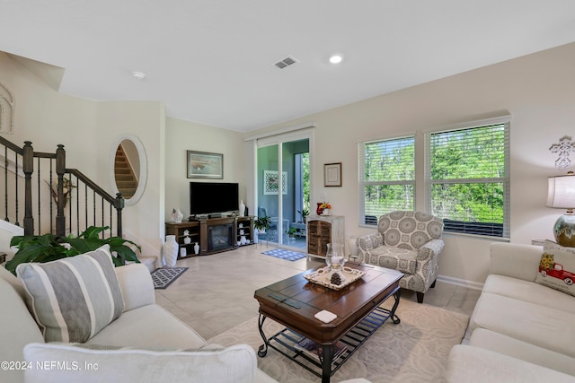 497 Coastline Way, Saint Augustine, FL 32092 - living room with stairs