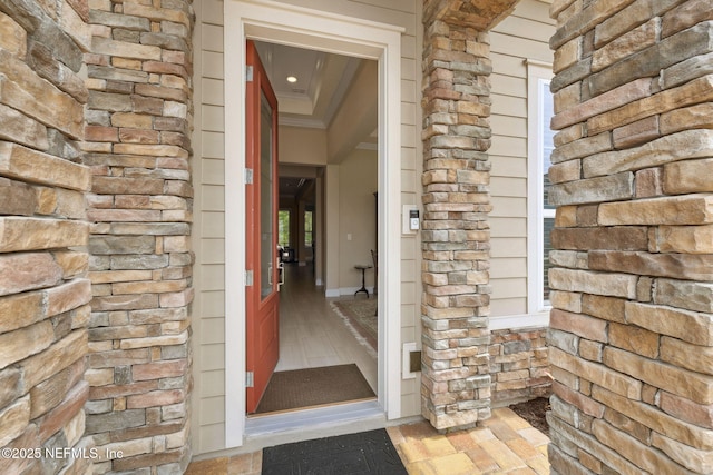 149 San Telmo Ct, Saint Augustine, FL 32095 - entrance to property with stone siding