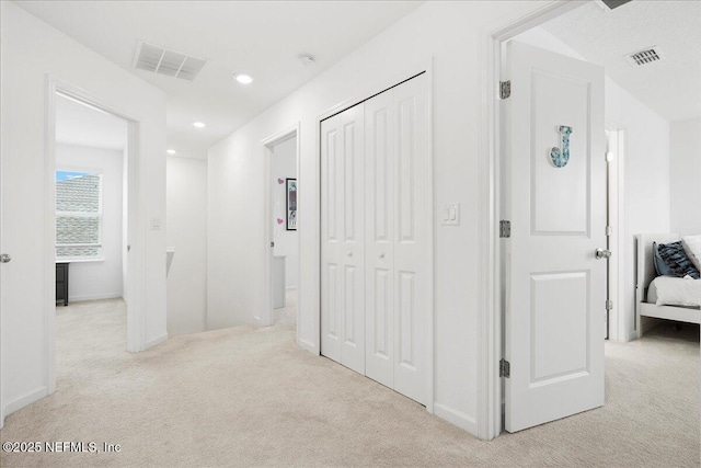 115 Beauclair Blvd, Saint Augustine, FL 32084 - hall with carpet flooring, recessed lighting, baseboards, and visible vents