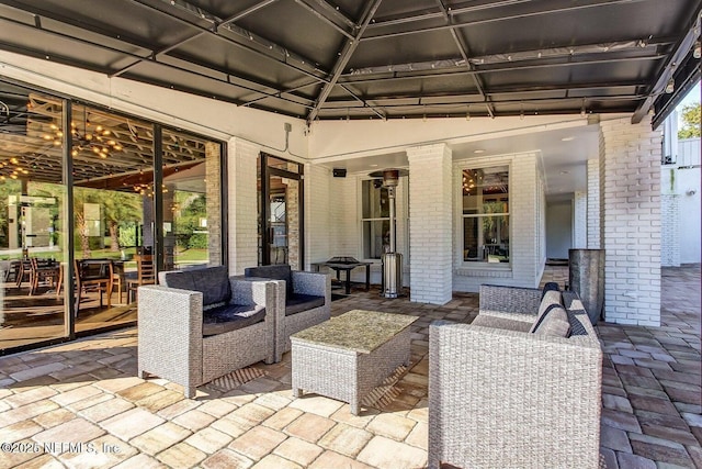 3666 Cypress Point Ct, Green Cove Springs, FL 32043 - view of patio with an outdoor living space