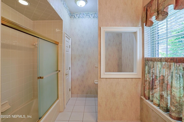 3666 Cypress Point Ct, Green Cove Springs, FL 32043 - full bath featuring tile patterned floors and combined bath / shower with glass door