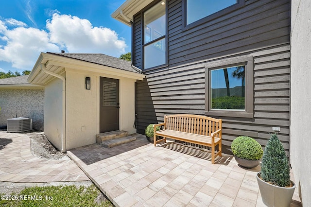 view of patio featuring cooling unit