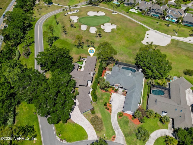 birds eye view of property featuring a residential view