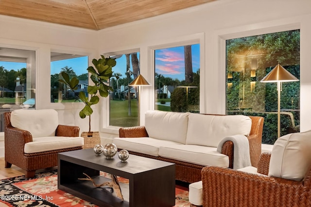 view of sunroom / solarium