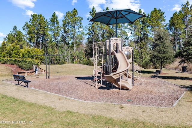 view of communal playground
