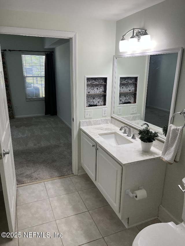 4000 Grande Vista Blvd Unit 15-102, Saint Augustine, FL 32084 - bathroom with vanity, tile patterned floors, and toilet