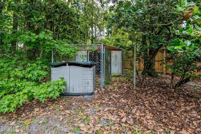 1800 Norway Dr, Fleming Island, FL 32003 - view of outbuilding with fence