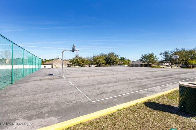exterior space with street lighting
