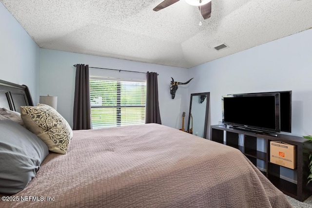 32238 Settlers Ridge Dr, Bryceville, FL 32009 - bedroom featuring a textured ceiling and ceiling fan