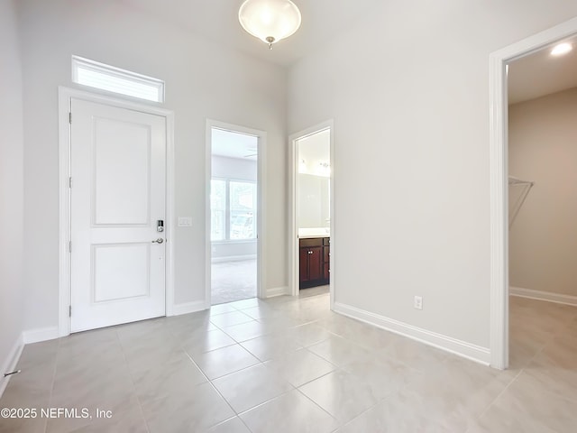 232 Caiden Dr, Ponte Vedra, FL 32081 - foyer entrance featuring light tile patterned floors and baseboards