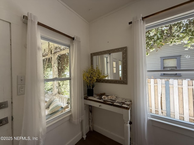 2720 Apache Ave, Jacksonville, FL 32210 - doorway with baseboards and ornamental molding