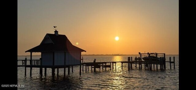 2720 Apache Ave, Jacksonville, FL 32210 - dock area featuring a water view