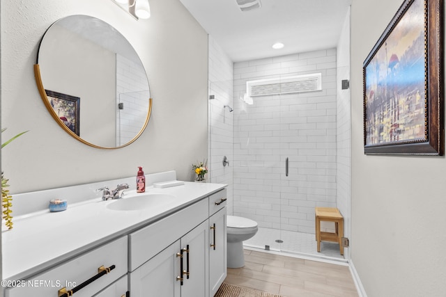 49 Golden Fern Dr, Saint Augustine, FL 32092 - full bath with a stall shower, toilet, and vanity