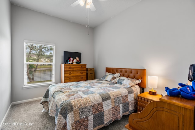 108 Brannan Pl Unit 103, Saint Johns, FL 32259 - carpeted bedroom with baseboards and ceiling fan