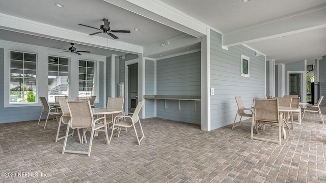 419 Seaport Breeze Rd, Saint Augustine, FL 32095 - sunroom / solarium with beam ceiling