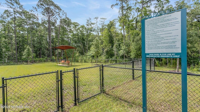 419 Seaport Breeze Rd, Saint Augustine, FL 32095 - view of yard with a gate and fence