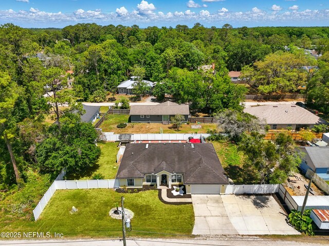 12139 Cap Ferrat St, Jacksonville, FL 32224 - aerial view featuring a wooded view