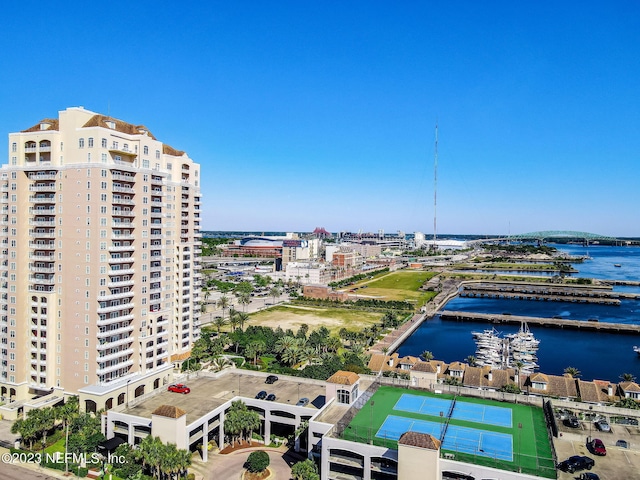 400 E Bay St Unit 1610-1611, Jacksonville, FL 32202 - drone / aerial view featuring a water view