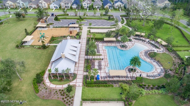 135 Outpost Trl, Ponte Vedra, FL 32081 - aerial view of residential area with a pool area