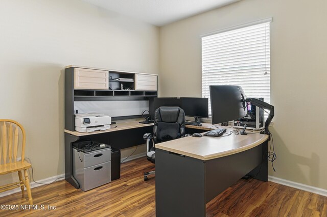 228 Gladstone Ct, Saint Johns, FL 32259 - office with wood finished floors and baseboards