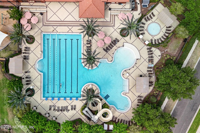 228 Gladstone Ct, Saint Johns, FL 32259 - bird's eye view of a pool