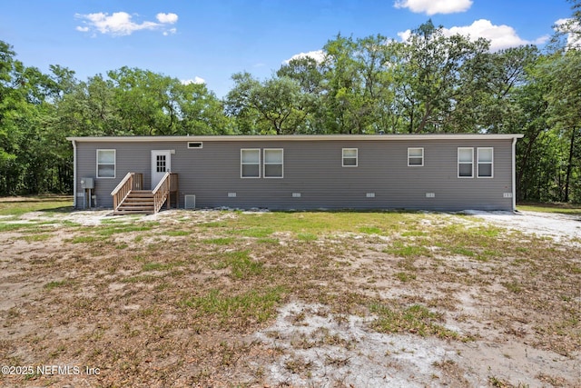 view of back of property