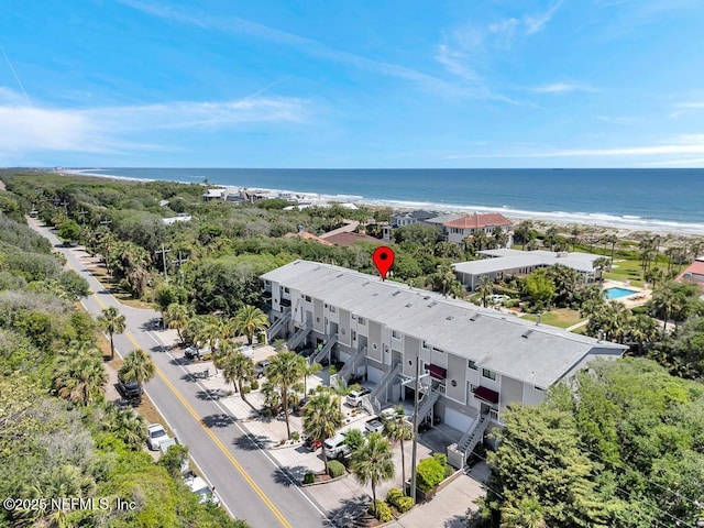2325 Seminole Rd, Atlantic Beach, FL 32233 - drone / aerial view with a view of the beach and a water view