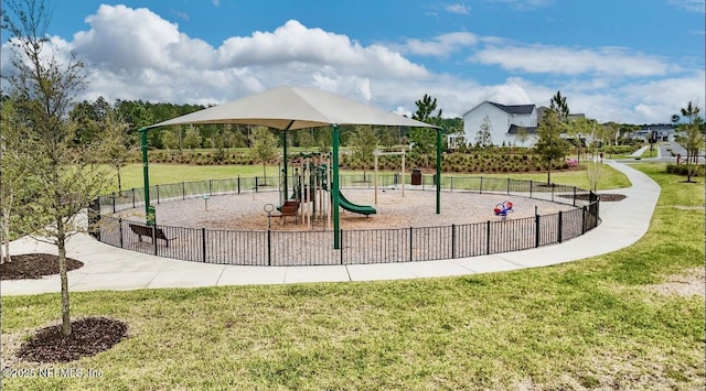 462 Hillendale Cir, Saint Johns, FL 32259 - community playground with a lawn and fence