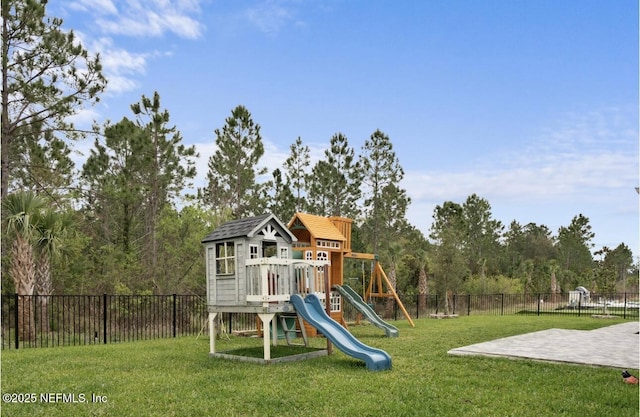 462 Hillendale Cir, Saint Johns, FL 32259 - view of play area featuring a lawn and fence