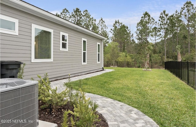 462 Hillendale Cir, Saint Johns, FL 32259 - view of yard featuring central air condition unit and fence