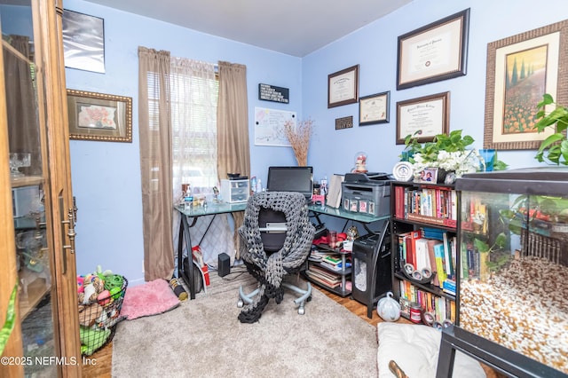 5545 Silverdale Ave, Jacksonville, FL 32209 - office area with wood finished floors