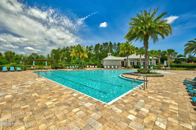 742 Honey Blossom Rd, Saint Johns, FL 32259 - pool featuring a patio area